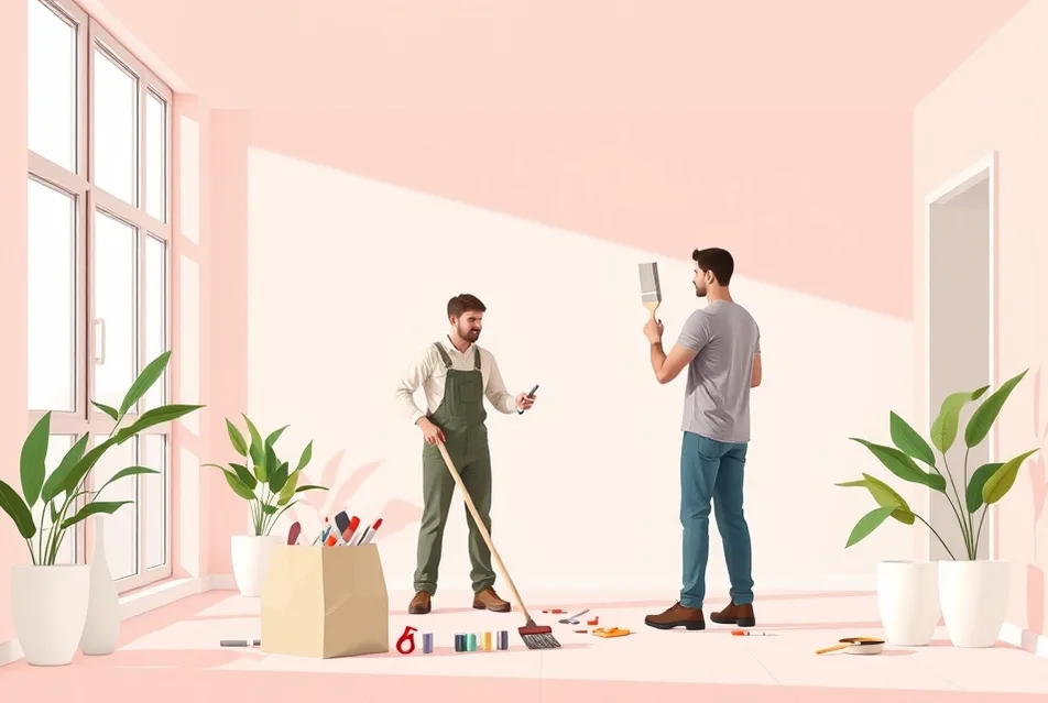 Intérieur rénové après travaux de peinture à Pamiers